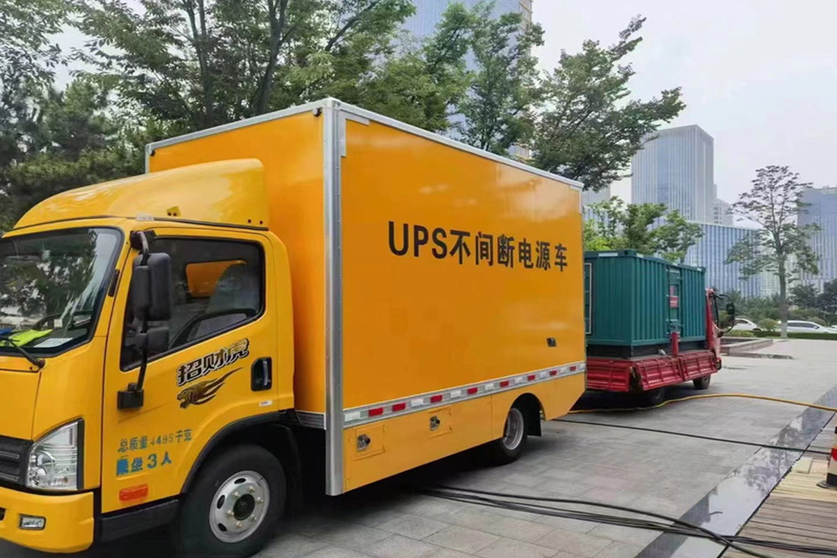 凌源发电机租赁施工现场