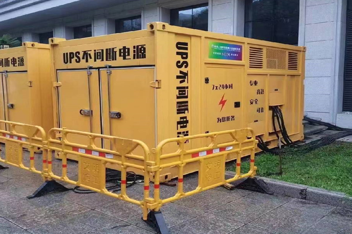 凌源发电机租赁施工现场